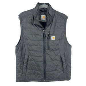 Carhartt Gray Rain Defender Lightweight Relaxed Fit Insulated Vest